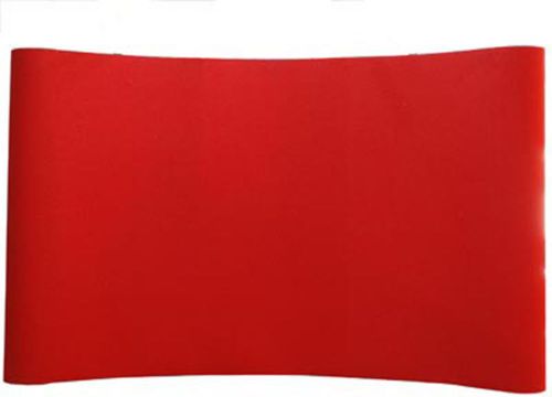 7&#039; CURVED RED COLOR VELCRO RECEPTIVE FABRIC TABLE TOP POP-UP DISPLAY