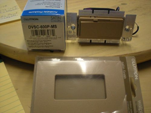 Lutron  DVSC-600P-MS, 600W Single-Pole Dimmer &amp; Wall Plate SC-1-MS (Mocha Stone)