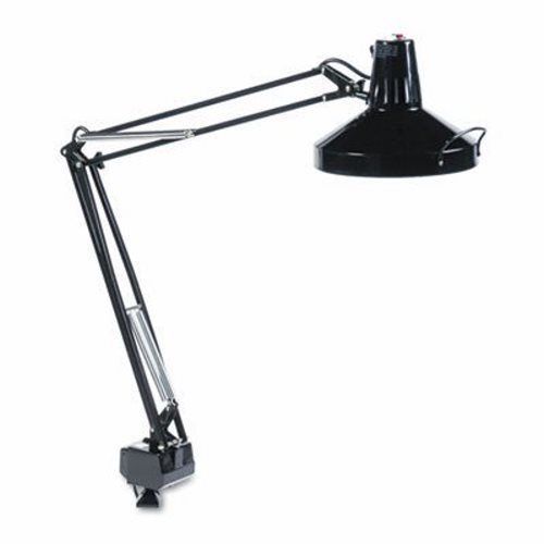 Ledu Incandescent/Fluorescent Clamp-On Lamp, 40 Inch Reach, Black (LEDL445BK)