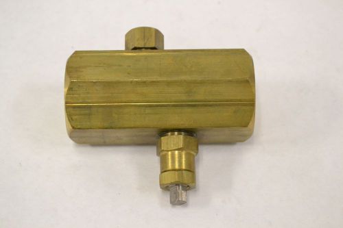 New deltrol f35b air flow brass threaded 3/4 in npt needle valve b293583 for sale