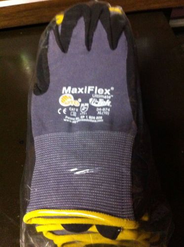 Maxiflex industrial work gloves pip xl~12 pair~new for sale