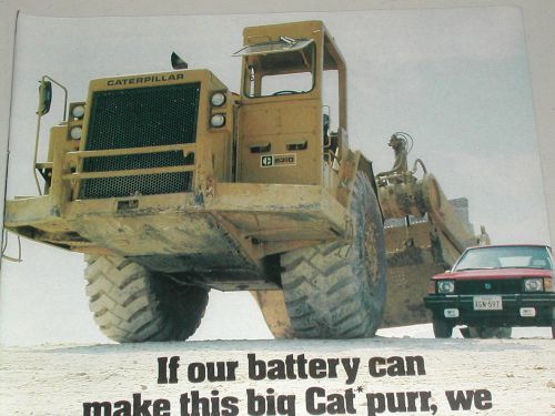 1984 interstate battery advertisement with caterpillar 6310 earth mover for sale