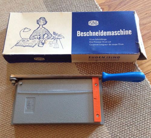 German Print Trimmer 15cm Cut In Original Box - Vintage