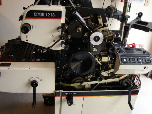 Multigraphics 1218 Printing Press with Swing Away T-Head (nice condition)