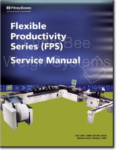 Pitney Bowes Flexible Productivity Series FPS Parts and Service Manuals