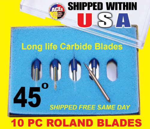 10x45° high quality roland vinyl cutter plotter blades new in box for sale