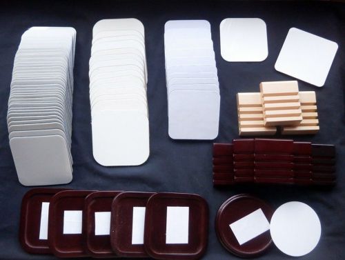 Sublimation supplies-coasters(hardboard &amp; rubber)  and wooden bases for sale