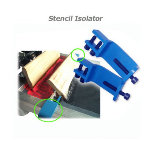 Screen printing stencial plate isolator simple tool for double color printing for sale