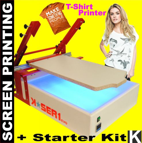 Screen Printing Machine + Exposure UV - All in one - Printer Kit Silk screening