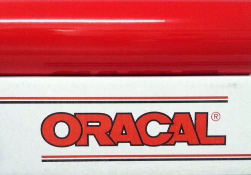 1 roll *red* oracle 651 vinyl rolls 12&#034; x 5 ft cricut-silhouette sheet for sale