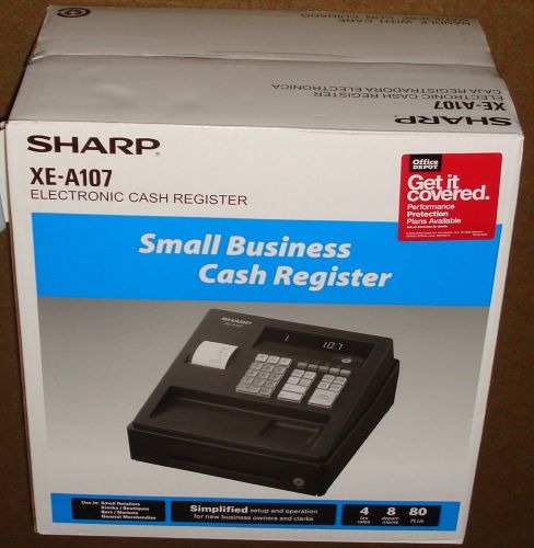 Sharp XE-A107 Electronic Cash Register Brand New-NIB LED Display