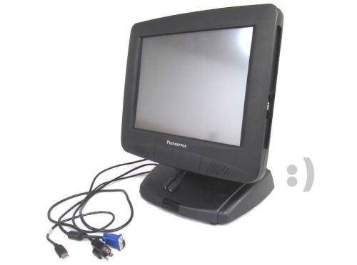 Pioneerpos tom-xv flat panel 15&#034; pos touch screen system *no card swiper* for sale
