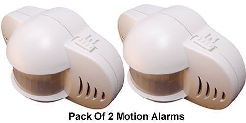 Pack of 2 wireless portable motion sensor alarms for sale