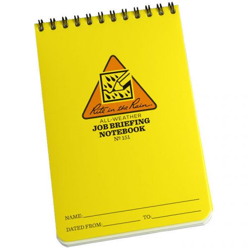 Rite in the Rain All-Weather Job Briefing Notebook 4x6