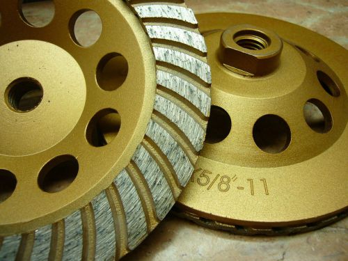 6&#034; inch 150mm 5/8&#034; arbor THK DIAMOND TURBO sintered segment Grinding Cup Wheel