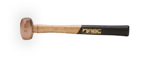 ABC Hammers Bronze/Copper Striking Hammer, 2-LB, 12.5-Inch Wood Handle, #ABC2BZW
