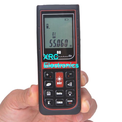 Rzd-80 digital laser distance meter measure range finder area volume 80m tilt for sale