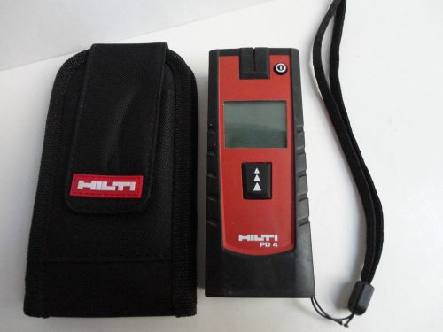 NICE used HILTI PD4 LASER range meter PD 4 WITH  POUCH,FREE US SHIPPING
