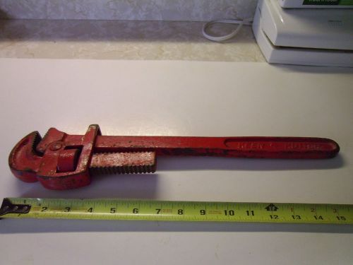Vintage 16&#034; Keen Kutter Adjustable Pipe Wrench
