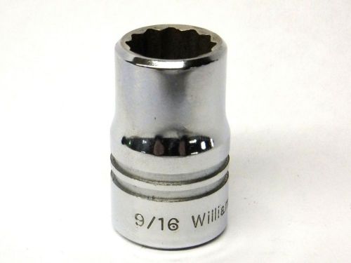 Williams 1/2&#034; Drive 9/16&#034; 12-point Shallow Socket ST-1218
