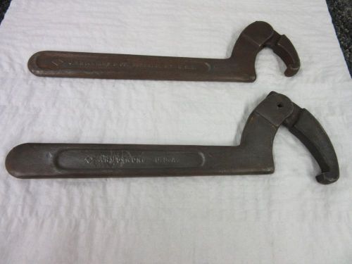 ARMSTRONG J.H. WILLIAMS SPANNER WRENCH SET 2-4 3/4 4 1/2 - 6 1/4 HAND TOOLS SET