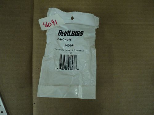 DEVILBISS P-HC-4215 Connection for tubing withspring guard  1/4&#034;  3/8&#034;   240104
