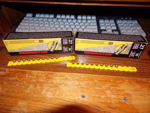 Remington .27 caliber strip load yellow 78758 two boxes / 20 strips / 200 loads for sale