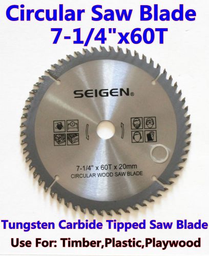 Circular saw blade(185mm)7&#034;-1/4&#034;x60teeth timber plastic plywood premium quality for sale