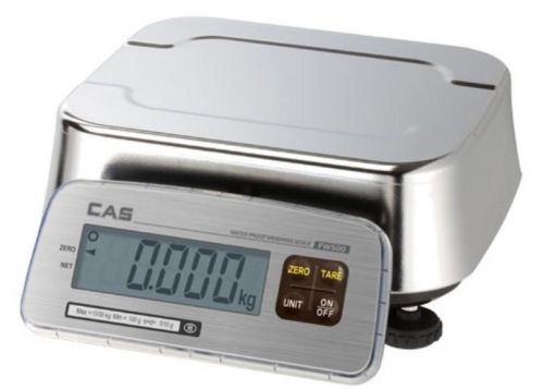 Cas fw500-cr washdown portion control scale 30lbx0.01 lb,ntep,legal for trade for sale