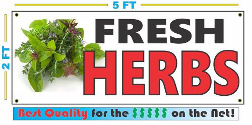 Full Color FRESH HERBS BANNER Sign NEW Larger Size Best Quality for the $