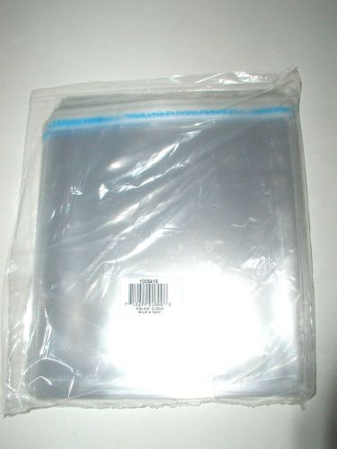 EDWARD DON &amp; CO FLAT POLY BAGS 6.5&#034;X 6.5&#034; LIP &amp; TAPE BAGS CLEAR 1.6mil 100 BAGS