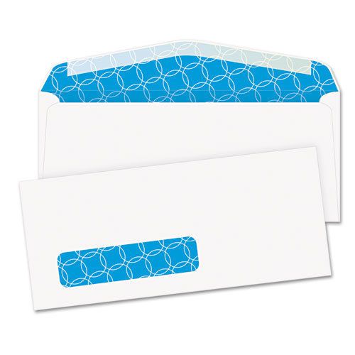 Tinted Window Envelope, Contemporary, #10, White, 500/Box