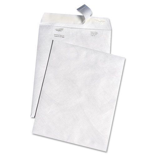White Leather Tyvek Mailer, 10 x 13, White, 100/Box