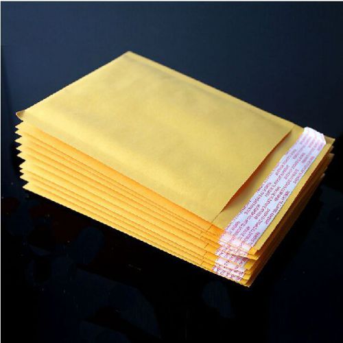 Free shipp 100pcs Kraft Bubble Mailer Padded Envelopes Bags 7&#034; x 9&#034;_18 x 23+4cm