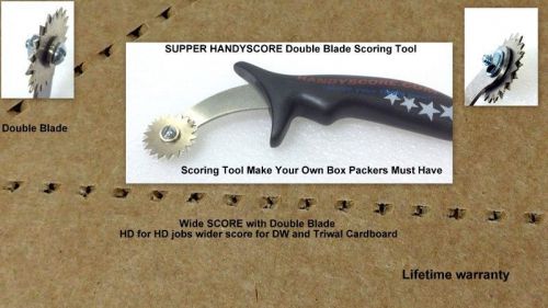 24 SUPPER HANDYSCORE Double Blade Scoring Tool Make Your Own Box Packers tool