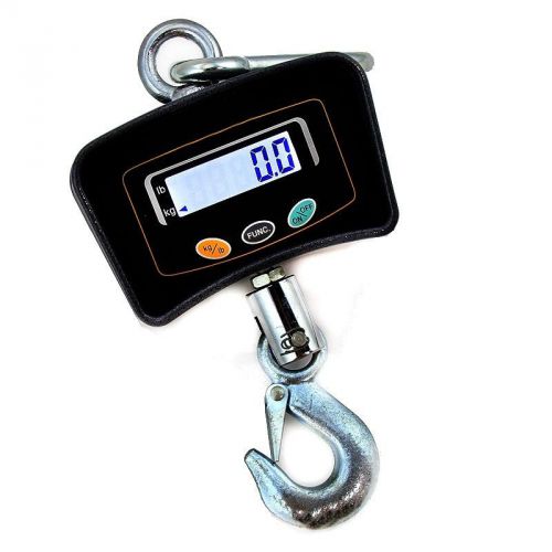 Digital scale portable hanging electronic crane lcd 500kg / 1100lbs steel hooks for sale