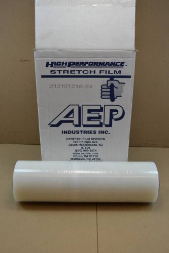 4 Rolls Clear AEP Hand Stretch Wrap 18&#034; x 2000&#039; 60 Gauge Shrink HW 1860