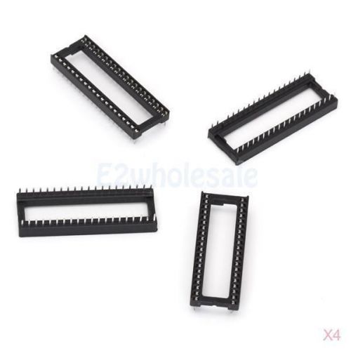 4x 5pcs 40 pin 2.54 mm pitch dip ic sockets adaptor solder type high quality for sale