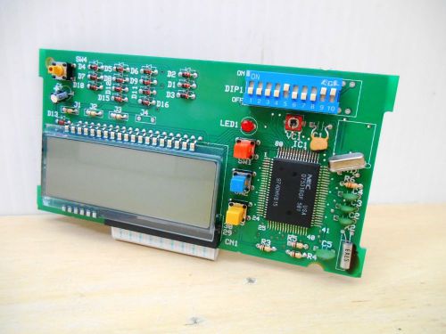 AMANO EPC-001021 DISPLAY BOARD &amp; RIBBON CONNECTOR FOR PIX 3000X TIME CLOCK  USED