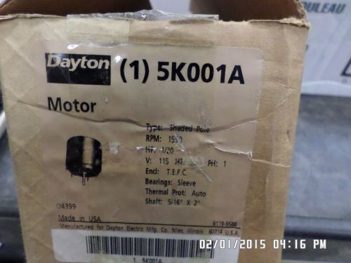 Dayton 5K001A 1/20HP Motor Unit 115Volt