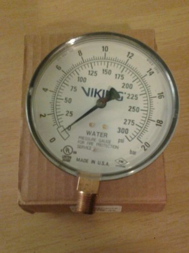 Viking Pressure Gauge Range: 0-300PSI NPT-1/2&#034;