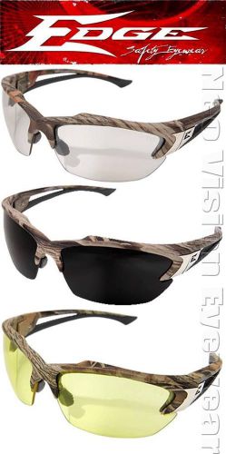Edge khor forest camo polarized kit hunting safety glasses sun 3 lens w case for sale