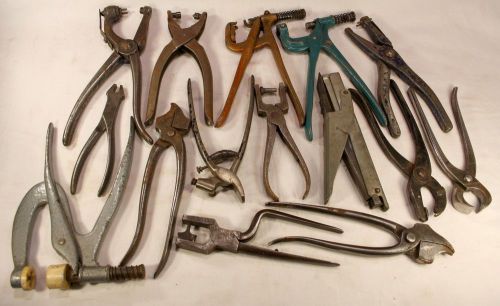 Huge 117 tools German cobbler leatherwork bookbinding shoemakers saddlery WW2