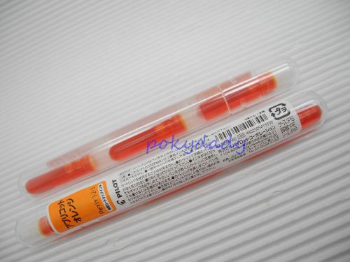 6pcs Cartridges Pilot IRF-10SPN for PETIT SPN-20F Fountain pen Apricot Orange