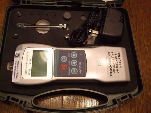 Used dillon gl 050 force gauge with case and accessories tested works for sale