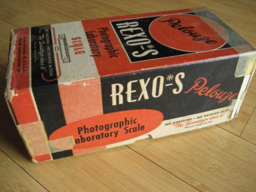 Vintage collectible pelouze rexo-s photographic laboratory scale original box vg for sale