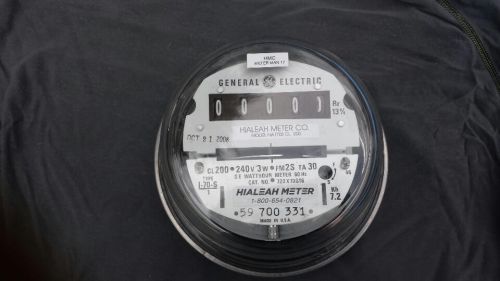 General Electric Hialeah 240 volt, single phase electric meter