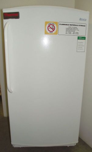 Near mint thermo fisher revco rfs164a15 flammable storage refrigerator - wrrnty for sale