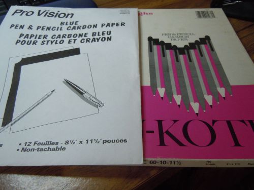 Nu-Kote and Pro Vision Pen &amp; Pencil Carbon Paper