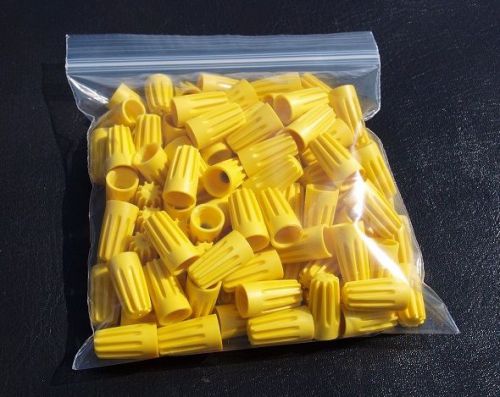 100 pieces of 18-12 yellow nut wire electrical connectors for sale